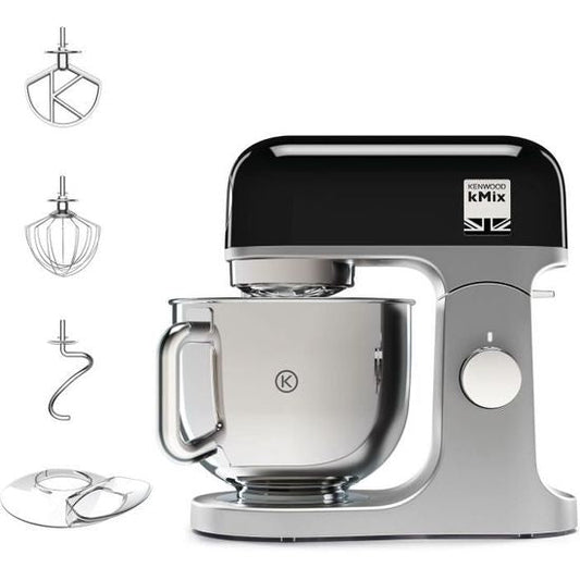 Kenwood kMix KMX750BK Küchenmaschine - 5-Liter-Schüssel - 6 Geschwindigkeiten - 3 Zubehörteile - Schwarz
