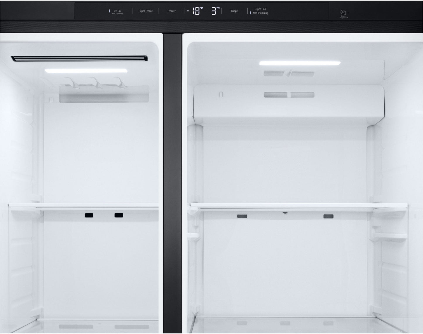 LG Side-by-Side GSLC41EPPE Total No Frost, LINEARCooling, Multi-Airflow, Integrierter Wassertank