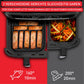 TEFAL Heißluftfritteuse Dual Easy Fry XXL, 2 Schubladen, 6,5l + 4,5l, 7 Programme, MyTefal App