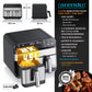 ARENDO
Heißluftfritteuse XXL Doppelkammer Airfryer 9L, Dual Zone, Backofen, Dörrautomat
mit Zubehör, Touchscreen, 3D Umluftsystem, fettarmes gesundes Kochent