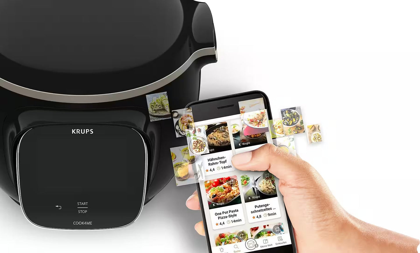 KRUPS
Multikocher CZ9128 Cook4Me Touch
elektr. Schnellkochtopf, WLAN-fähig, 250 Rezepte, 13 Gareinstellungen