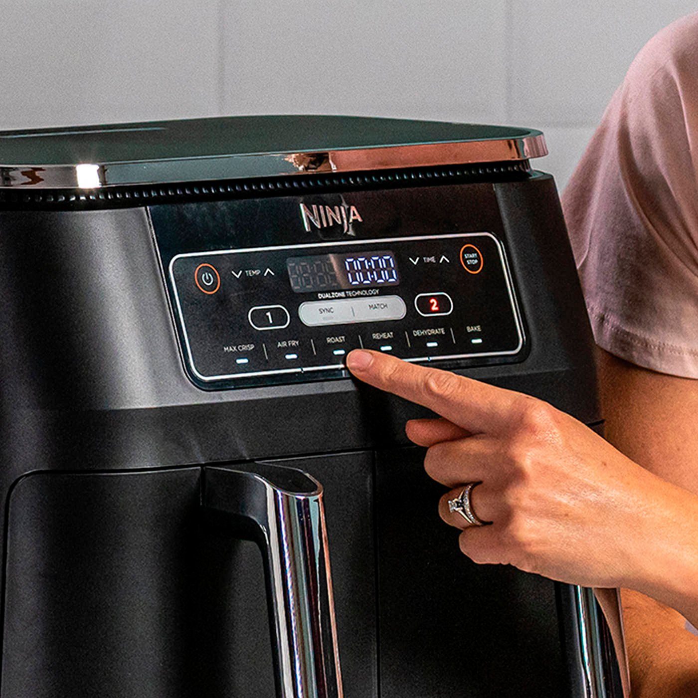 Ninja Foodi Dual Zone Air Fryer (AF300EU) – 7,6 L, 2 Tiroirs, 6 Fonctions