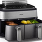 PHILIPS
Heißluftfritteuse 5000 Series NA555/00, Dual Basket mit Steam und 9L Kapazität (6L+3L)
