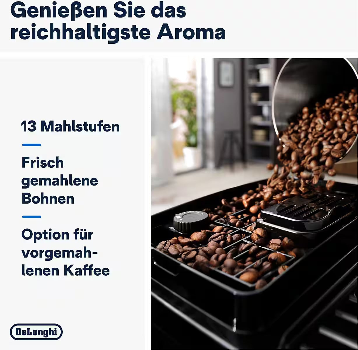 DE'LONGHI
Kaffeevollautomat Magnifica Start Milk ECAM220.80.SB - 5 Rezepte, perfekter Milchschaum