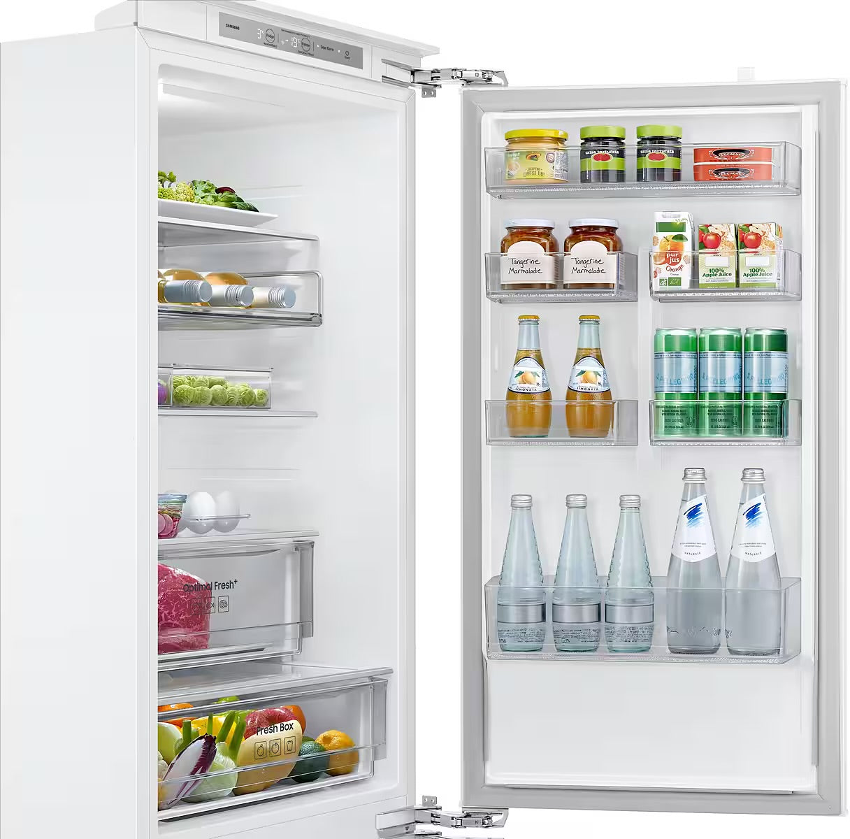 SAMSUNG
Einbaukühlgefrierkombination BRB8OF BRB80F26ACFO
Optimal Fresh+ - Langanhaltende Frische für Fleisch und Fisch