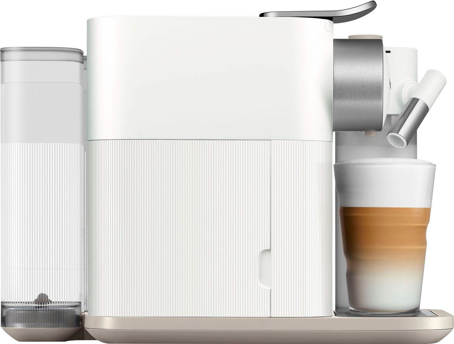 NESPRESSO Kapselmaschine EN640.W von DeLonghi, white inkl. Willkommenspaket mit 7 Kapseln