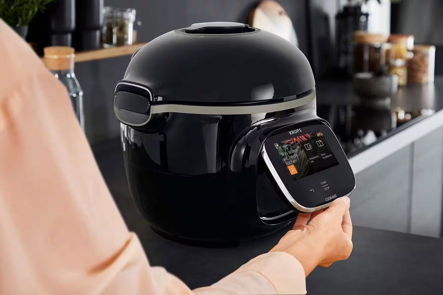 KRUPS
Multikocher CZ9128 Cook4Me Touch
elektr. Schnellkochtopf, WLAN-fähig, 250 Rezepte, 13 Gareinstellungen