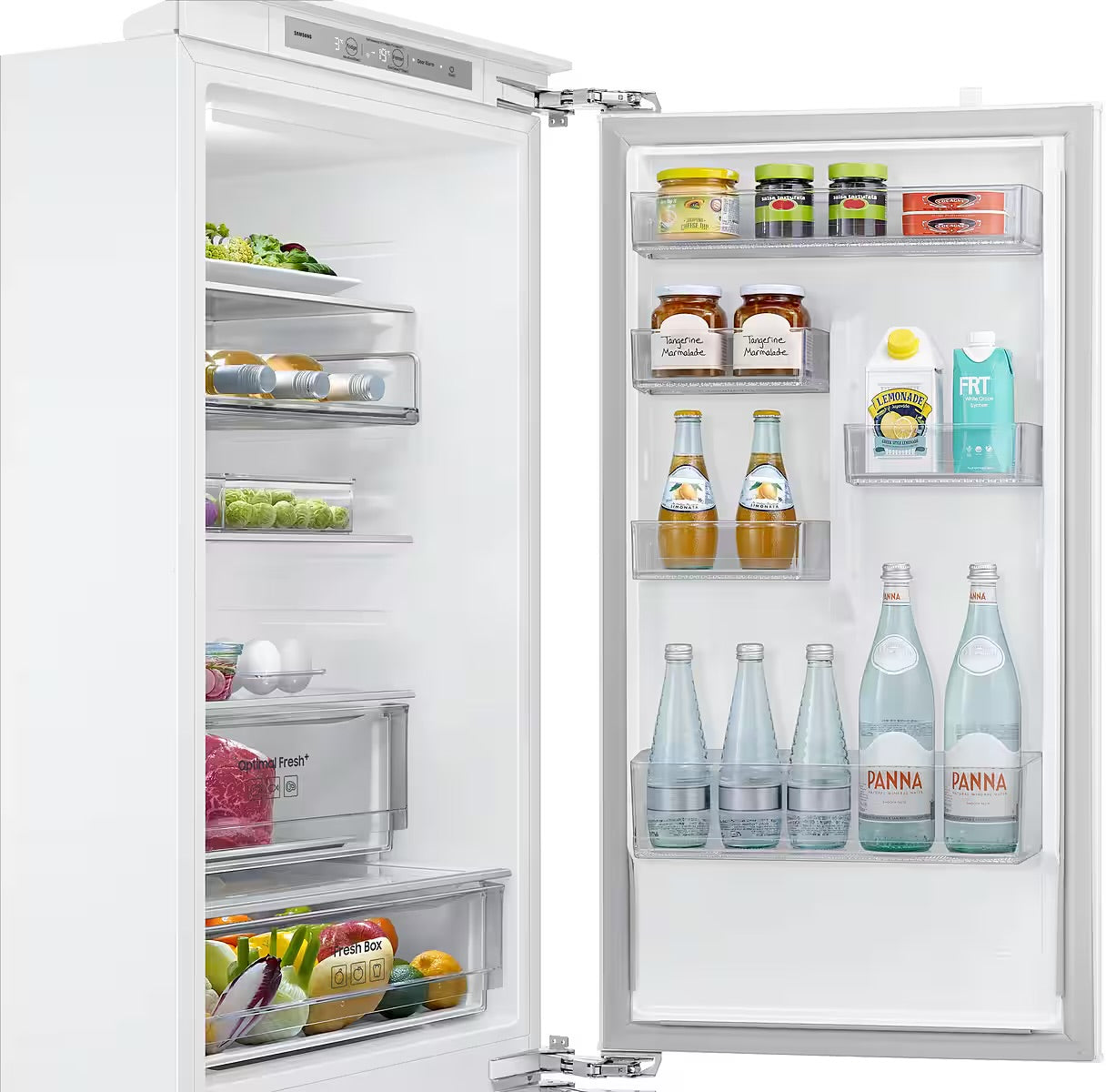 SAMSUNG
Einbaukühlgefrierkombination BRB8OF BRB80F26ACFO
Optimal Fresh+ - Langanhaltende Frische für Fleisch und Fisch