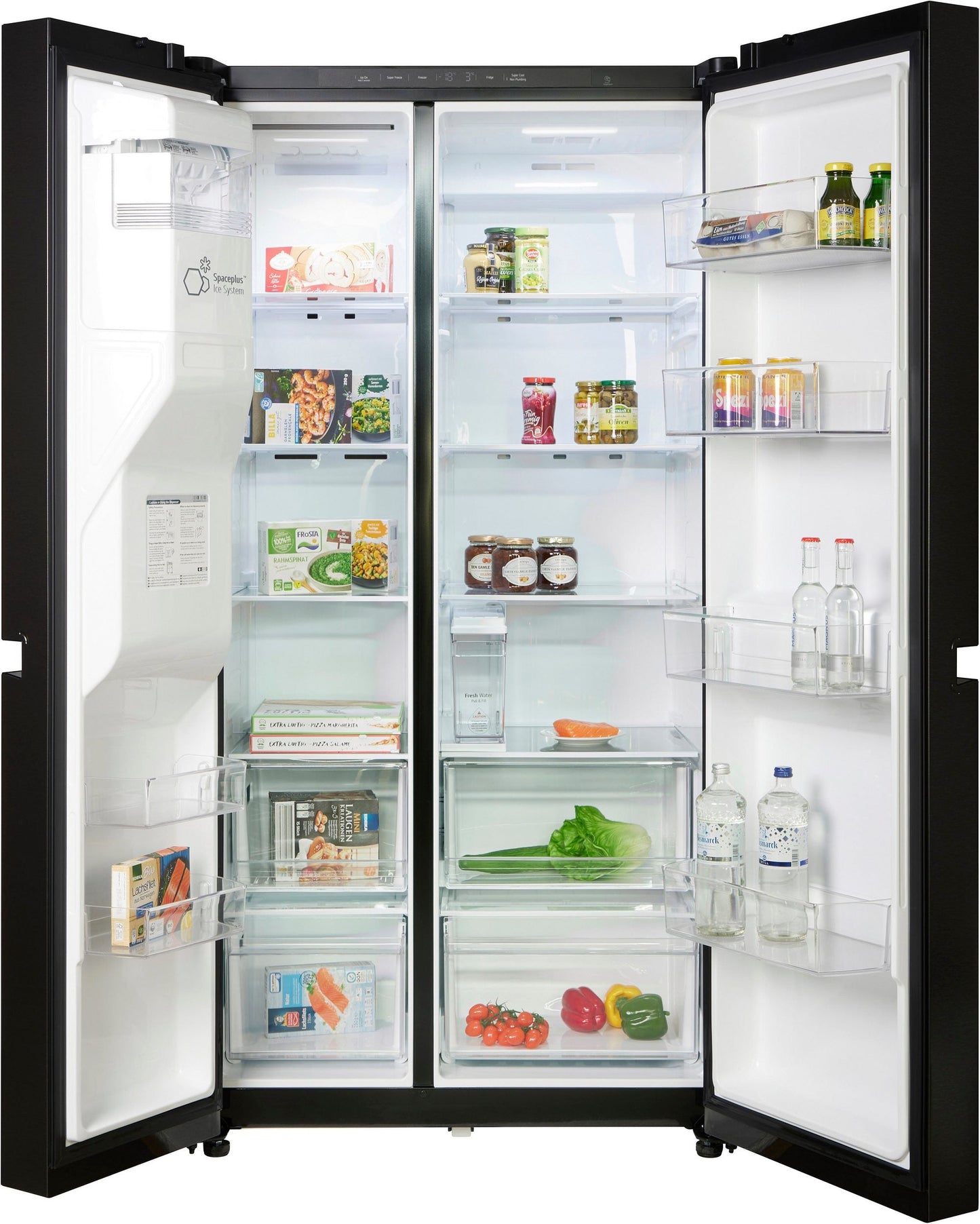 LG Side-by-Side GSLC41EPPE Total No Frost, LINEARCooling, Multi-Airflow, Integrierter Wassertank