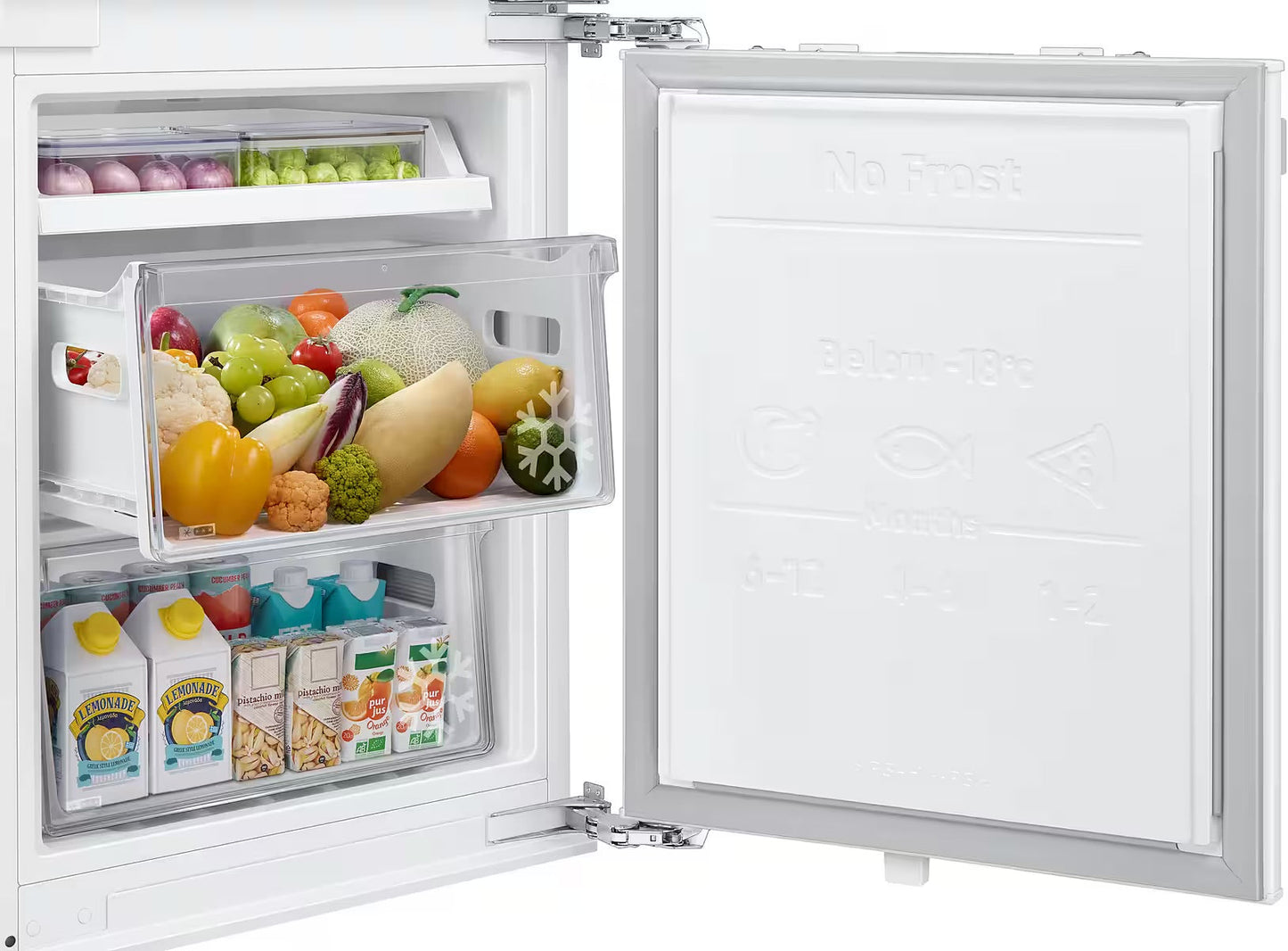 SAMSUNG
Einbaukühlgefrierkombination BRB8OF BRB80F26ACFO
Optimal Fresh+ - Langanhaltende Frische für Fleisch und Fisch