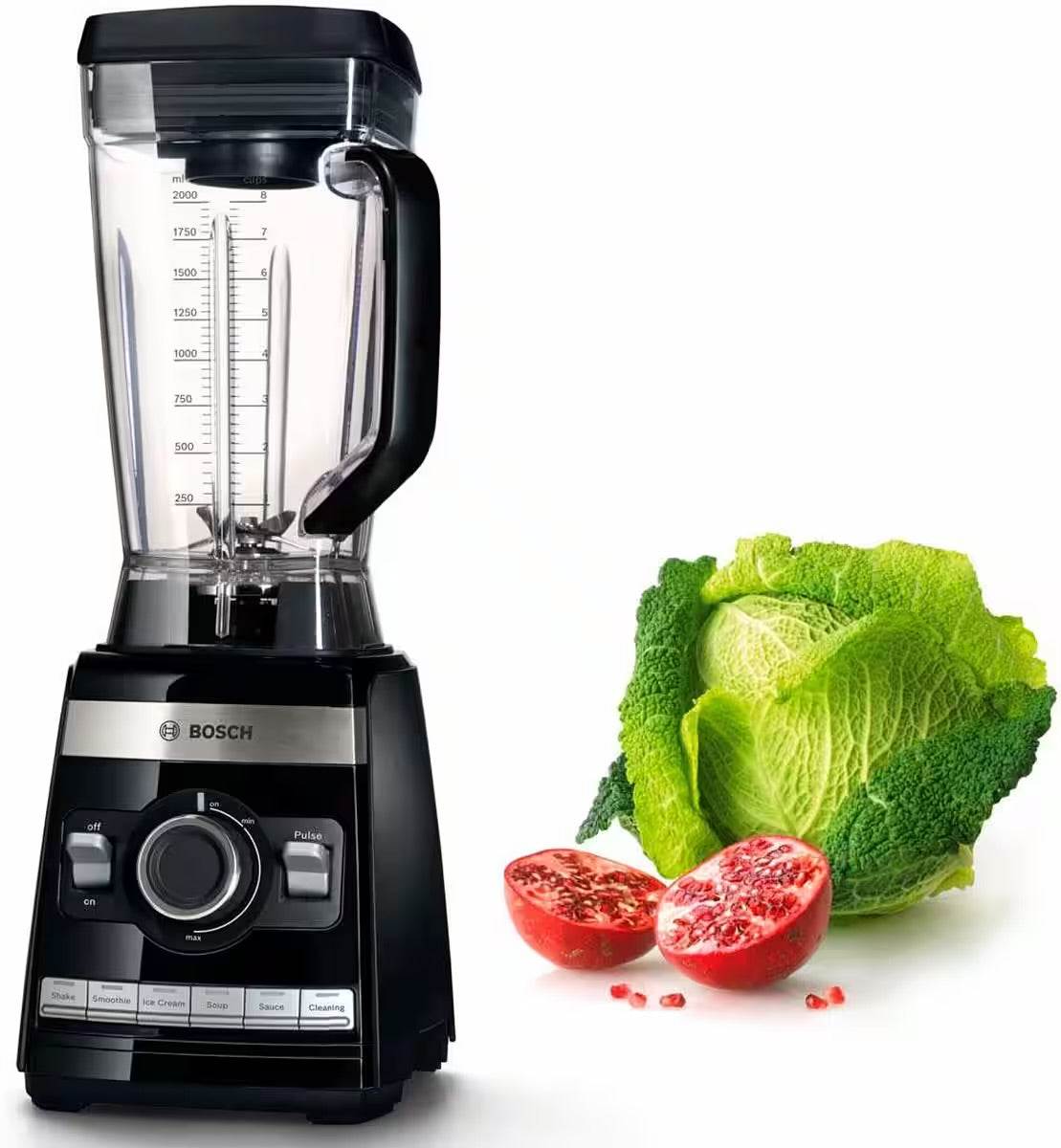 BOSCH
Standmixer VitaBoost MMBH6P6BDE, 6 Programme, 45.000 U/Min, schwarz