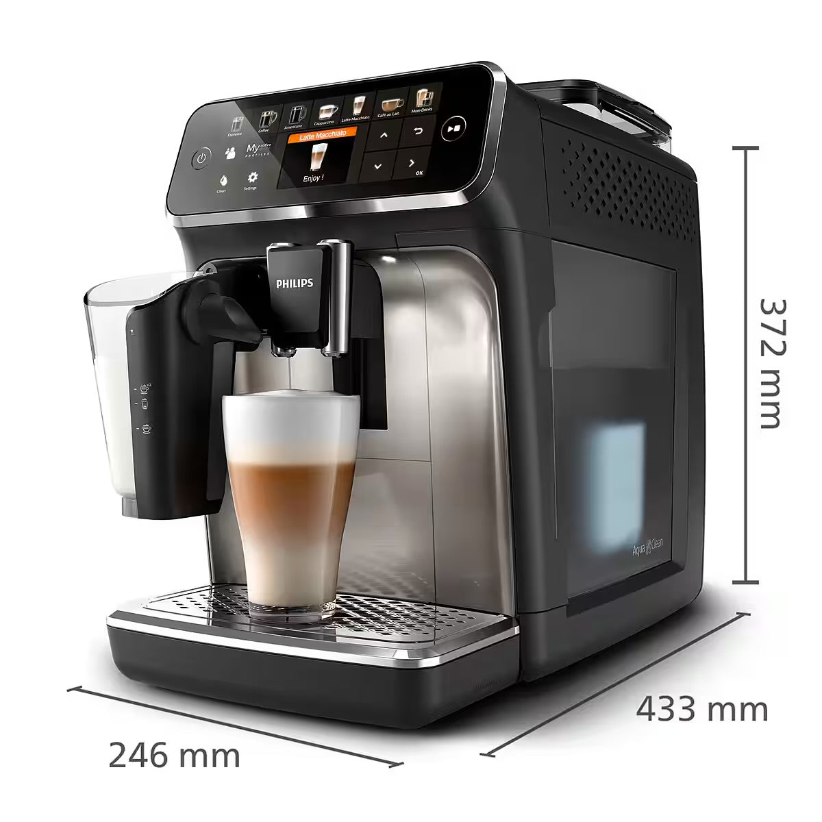 PHILIPS
Kaffeevollautomat 5400 Series EP5447/90 LatteGo