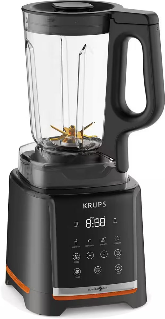 KRUPS
Standmixer KB9158 InfinyMix
1,75 L Tritanbehälter, inkl. Stampfer und Rezeptheft, 35.000 U/Min