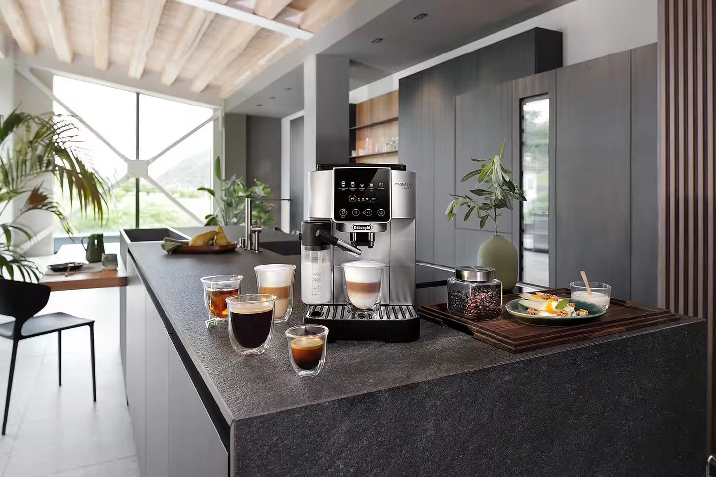 DE'LONGHI
Kaffeevollautomat Magnifica Start Milk ECAM220.80.SB - 5 Rezepte, perfekter Milchschaum