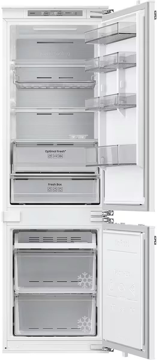 SAMSUNG
Einbaukühlgefrierkombination BRB8OF BRB80F26ACFO
Optimal Fresh+ - Langanhaltende Frische für Fleisch und Fisch