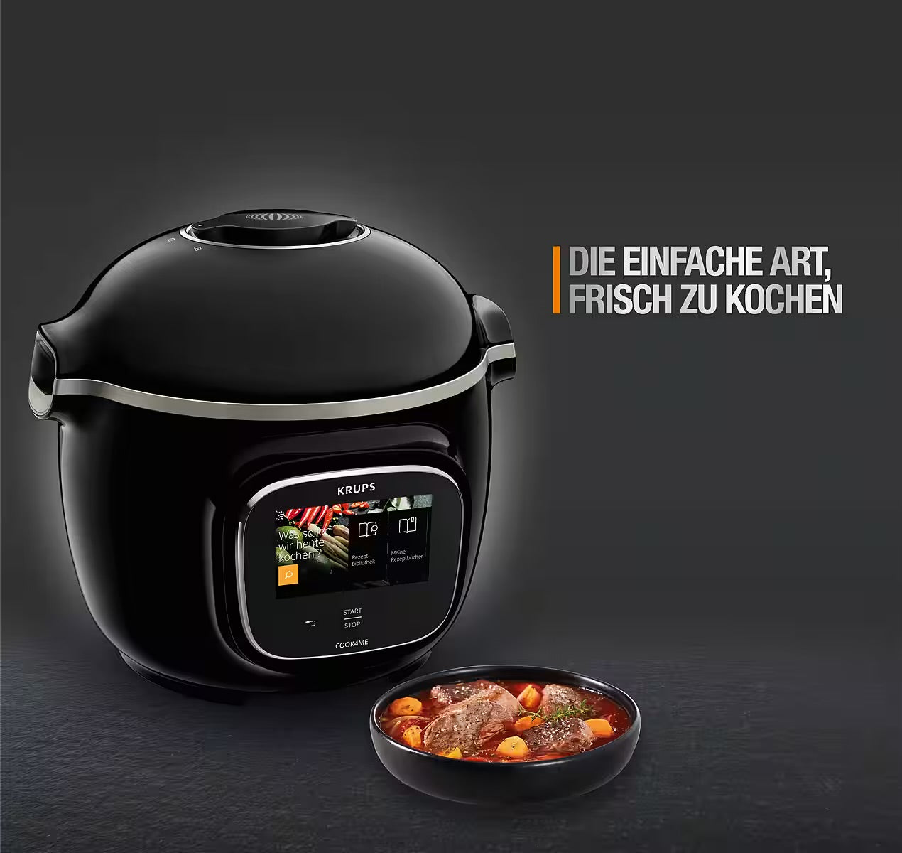 KRUPS
Multikocher CZ9128 Cook4Me Touch
elektr. Schnellkochtopf, WLAN-fähig, 250 Rezepte, 13 Gareinstellungen