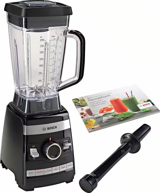 BOSCH
Standmixer VitaBoost MMBH6P6BDE, 6 Programme, 45.000 U/Min, schwarz