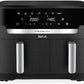 TEFAL Heißluftfritteuse Dual Easy Fry XXL, 2 Schubladen, 6,5l + 4,5l, 7 Programme, MyTefal App