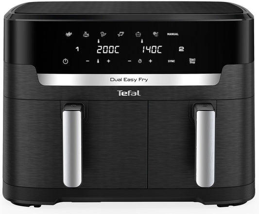 TEFAL Heißluftfritteuse Dual Easy Fry XXL, 2 Schubladen, 6,5l + 4,5l, 7 Programme, MyTefal App