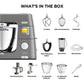 KENWOOD Küchenmaschine Titanium Chef Patissier XL KWL90.594SI Wärmefunktion, zusätzliche 5 l Schüssel, inkl. umfangreiches Zubehör